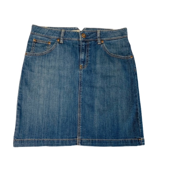GAP Dresses & Skirts - Gap Women’s Blue Denim Jeans Stretch Skirt Size 6